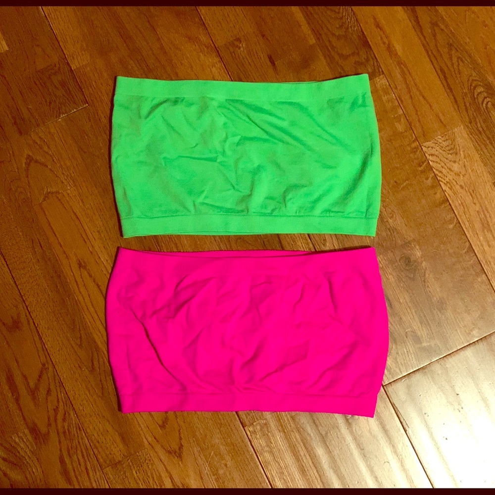 HOT PINK & LIME GREEN BANDEAUS!!!